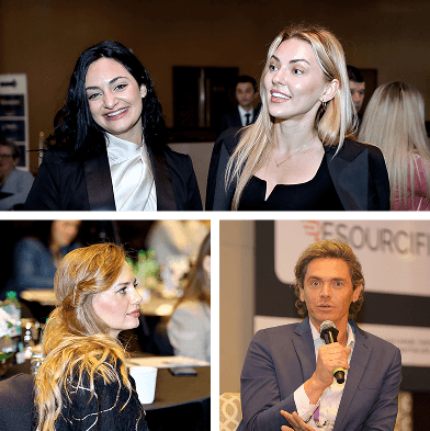 Four speaker portraits